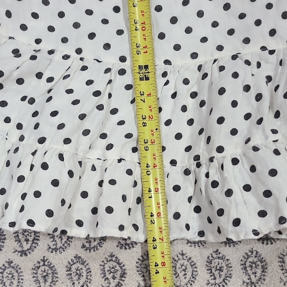 Hart's Desire Polka Dot Linen Midi Dress - Picture 10 of 12